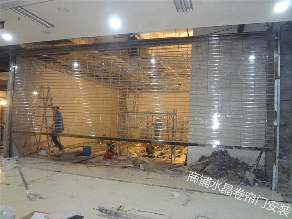 商鋪重慶水晶卷簾門(mén)安裝