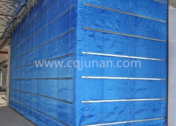 特級(jí)無機(jī)布折疊提升式防火卷簾門圖